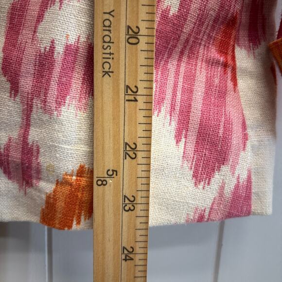 3 Sisters Womens Quiet Luxury Artsy Linen Blend Blazer Jacket Size L Whimsical - Picture 5 of 9